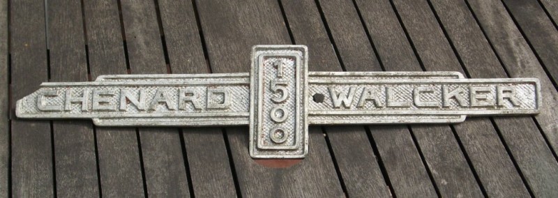 Chenard et Walcker 1500 plaque.jpg